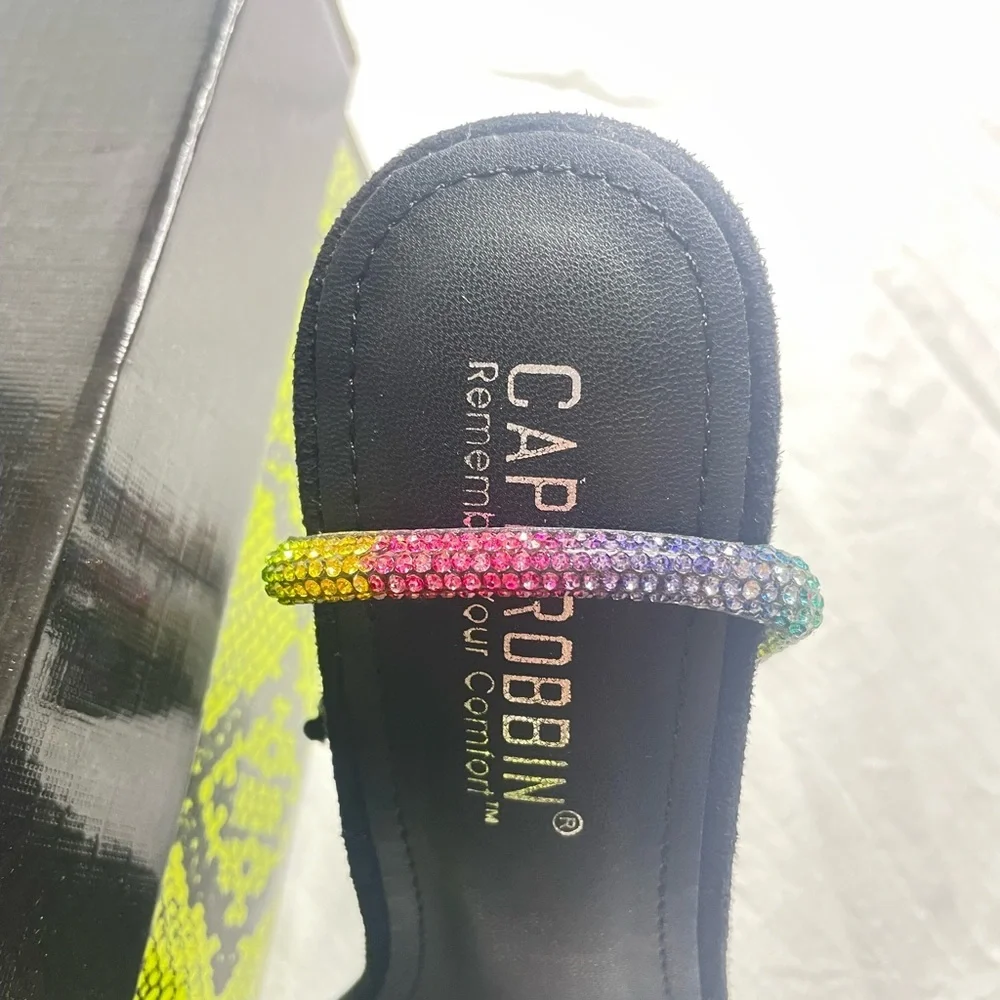 Cape Robbin Multicolor Rhinestone Heels